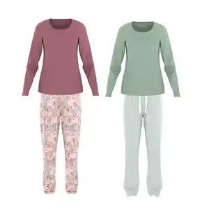 OYANDA® Damen-Pyjama, 2-teilig