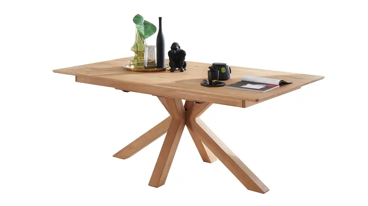 Bild 1 von Esstisch Massivholztisch 180 cm in Wildeiche ausziehbar - RICARDO