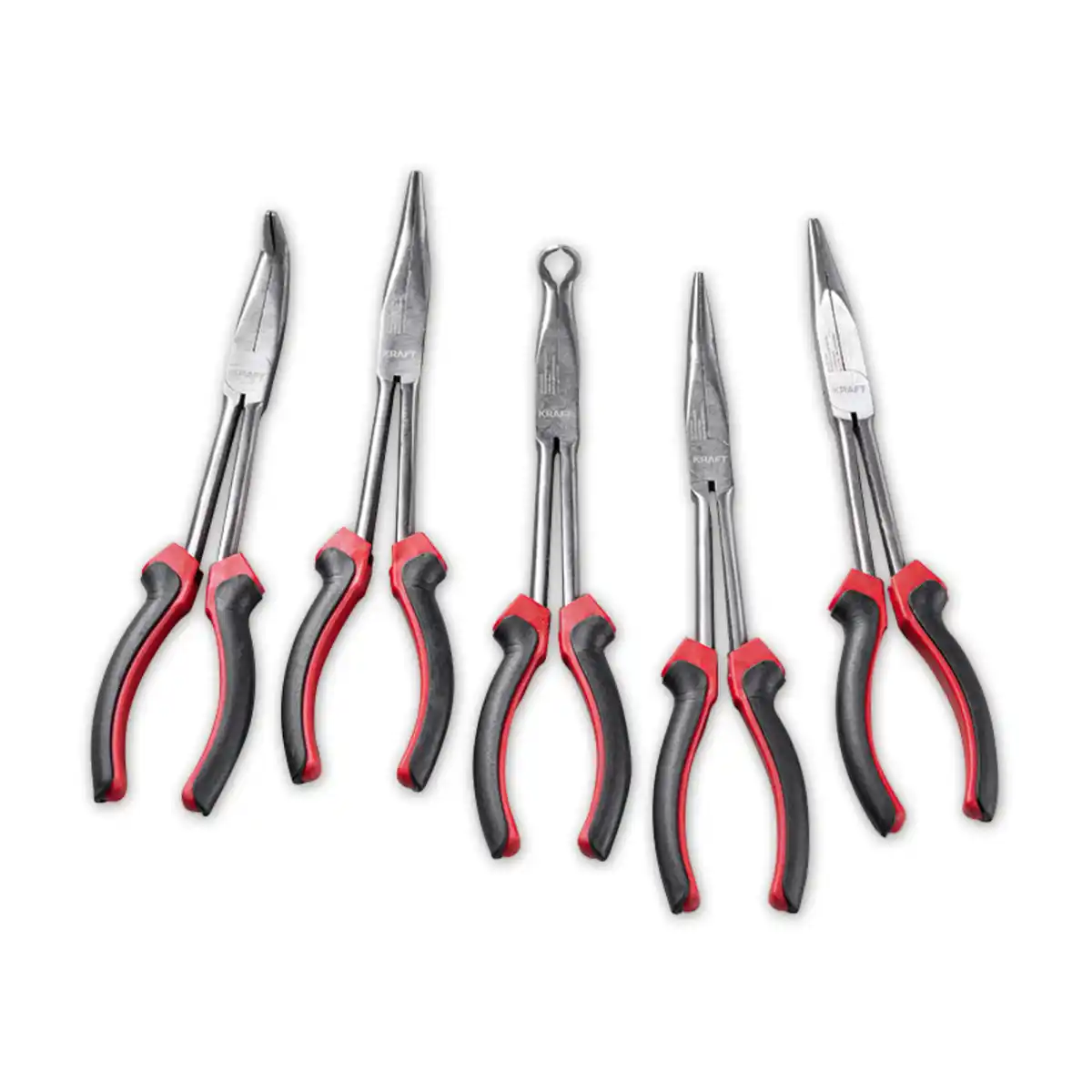 Bild 1 von Kraft Werkzeuge Langbeckzangen-Satz 5-tlg.
