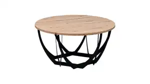 Couchtisch Artisan Eiche 80 x 80 cm rund Wohnzimmertisch - MELLA