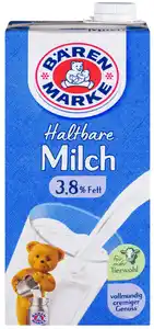BÄRENMARKE Haltbare Milch, 3,8 % Fett, 1-l-Packg.