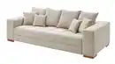 Bild 1 von Big Sofa Cord beige - 254 cm - mit Nosagunterfederung - BORNEO