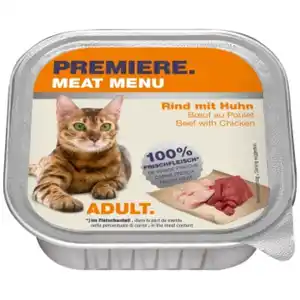 PREMIERE Meat Menu Adult Rind und Huhn 16x100 g