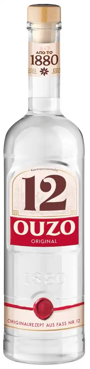 Bild 1 von OUZO 12 oder GOLD 12 Anisspirituose oder -likör, 0,7-l-Fl.