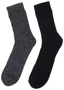 TOWNLAND® Herren-Kuschelsocken, 2 Paar