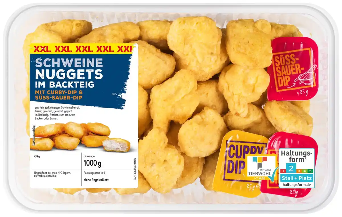 Bild 1 von Schweine-Nuggets XXL, 1-kg-Großpackg.