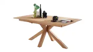 Esstisch Massivholztisch 160 cm in Wildeiche ausziehbar - RICARDO