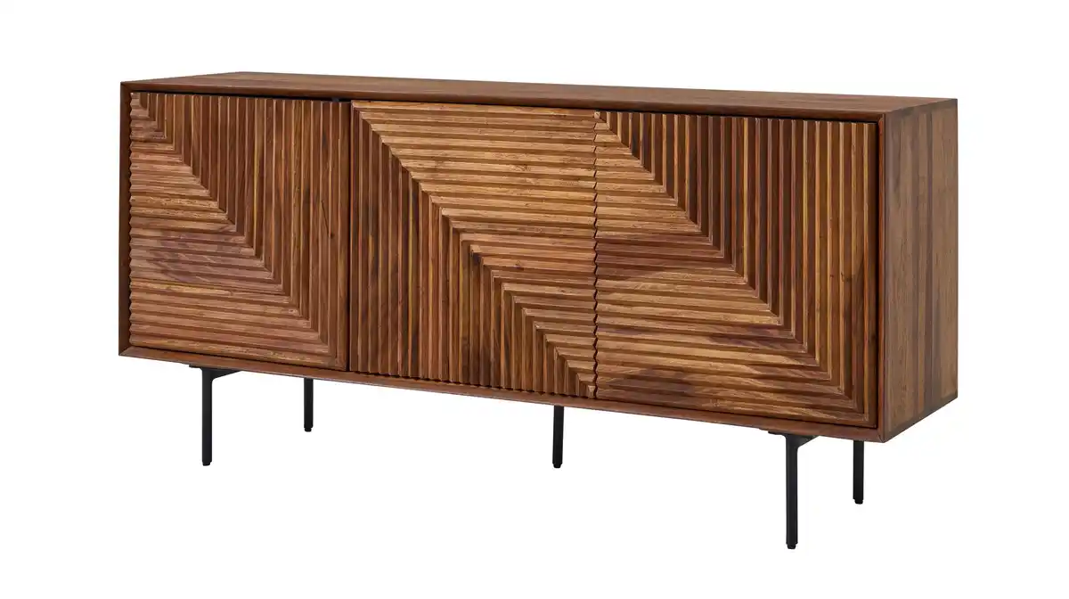 Bild 1 von Sideboard Sheesham massiv 148 x 40 cm 3-türig -  DAINA