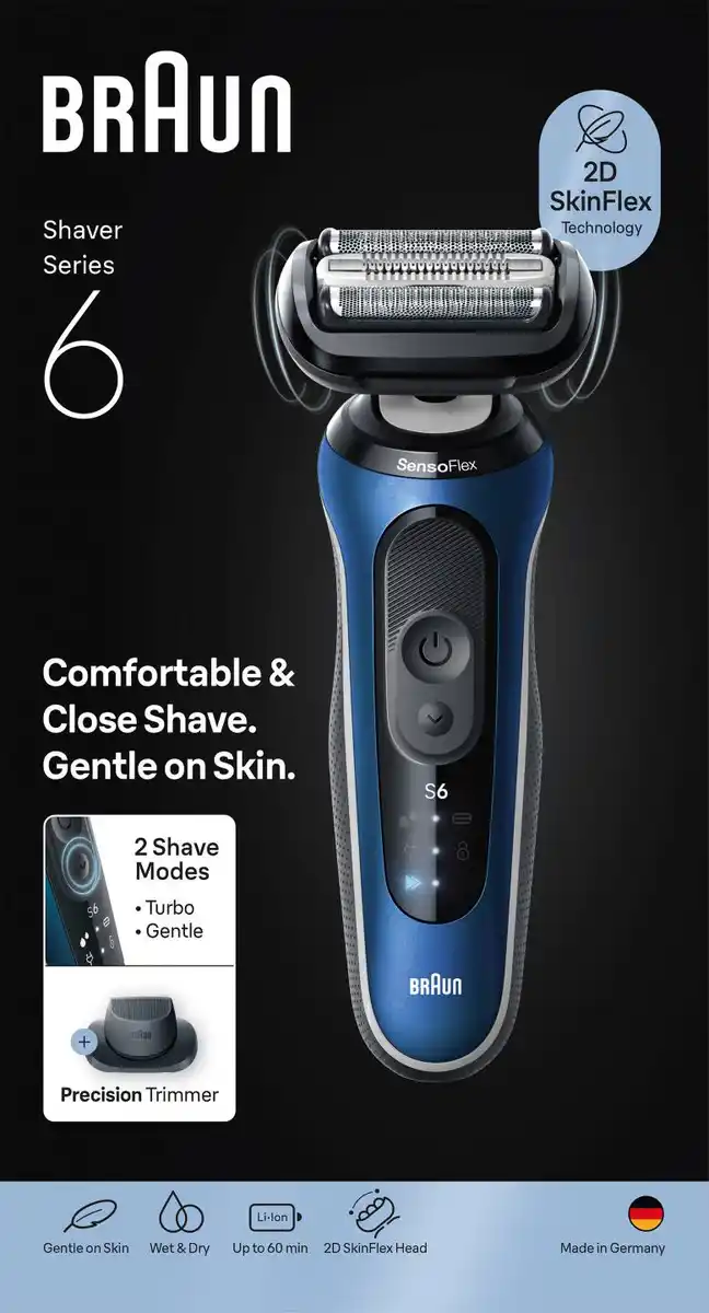Bild 2 von BRAUN Elektro-Rasierer Series 6 »62-B1200s«