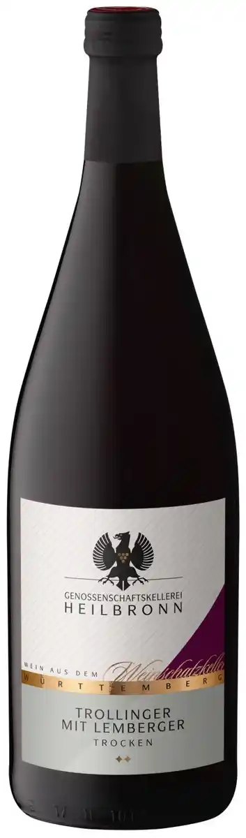 Bild 1 von GENOSSENSCHAFTSKELLEREI HN Staufenberg Trollinger oder Trollinger-Lemberger, 1-l-Fl.