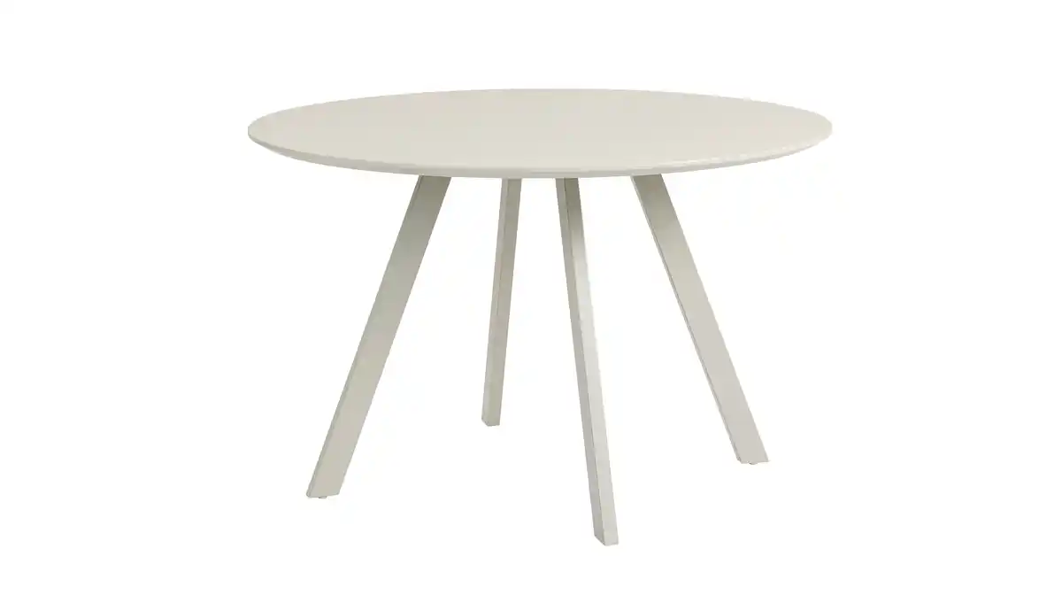Bild 1 von Esstisch rund 120 cm beige Metallgestell - PINA
