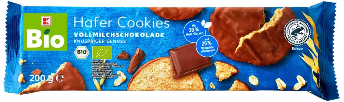 Bild 1 von K-BIO Bio-Hafer-Cookies, 200-g-Packg.