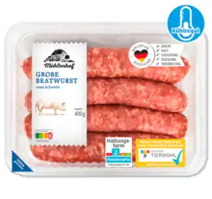 MÜHLENHOF Frische grobe Bratwurst