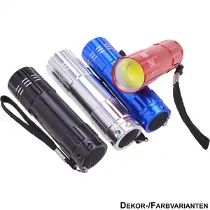 Taschenlampe mit 1 COB-LED und Aluminiumgehäuse