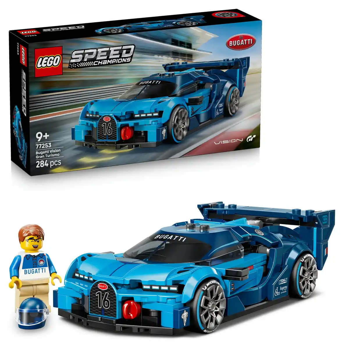 Bild 1 von LEGO 77253 Speed Champions Bugatti Vision Gran Turismo Hypersportwagen, 1 Stk