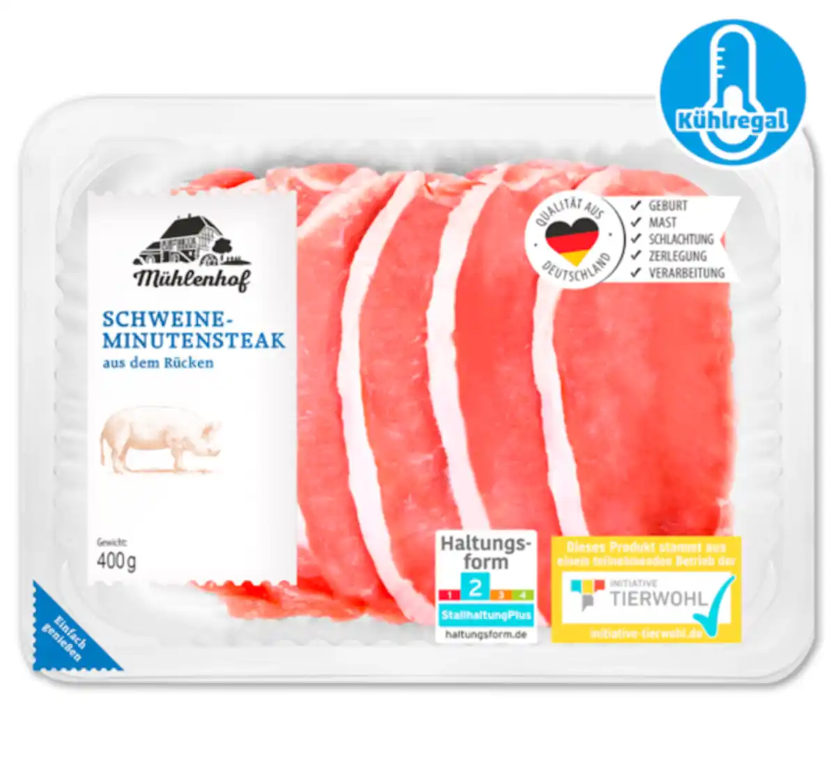 Bild 1 von MÜHLENHOF Frische Schweine-Minutensteaks