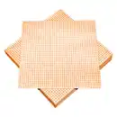 Bild 1 von Servietten mit Motiv Karos orange, 20 Stück