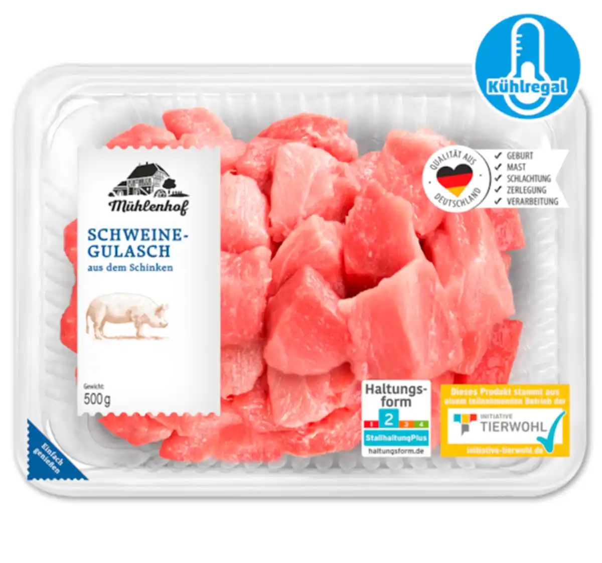 Bild 1 von MÜHLENHOF Frisches Schweine-Gulasch