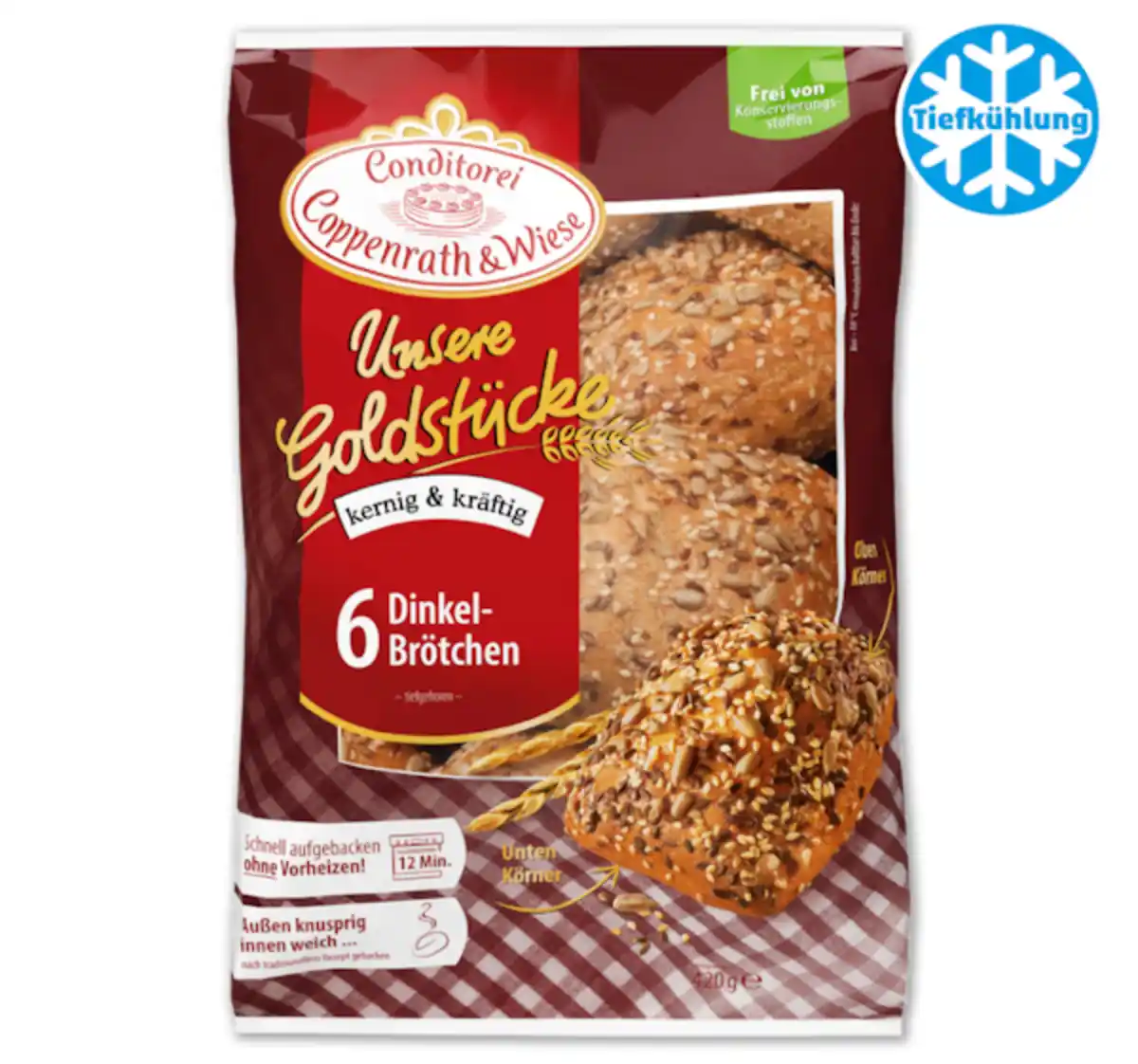 Bild 1 von COPPENRATH & WIESE Unsere Goldstücke 6 Dinkel-Brötchen