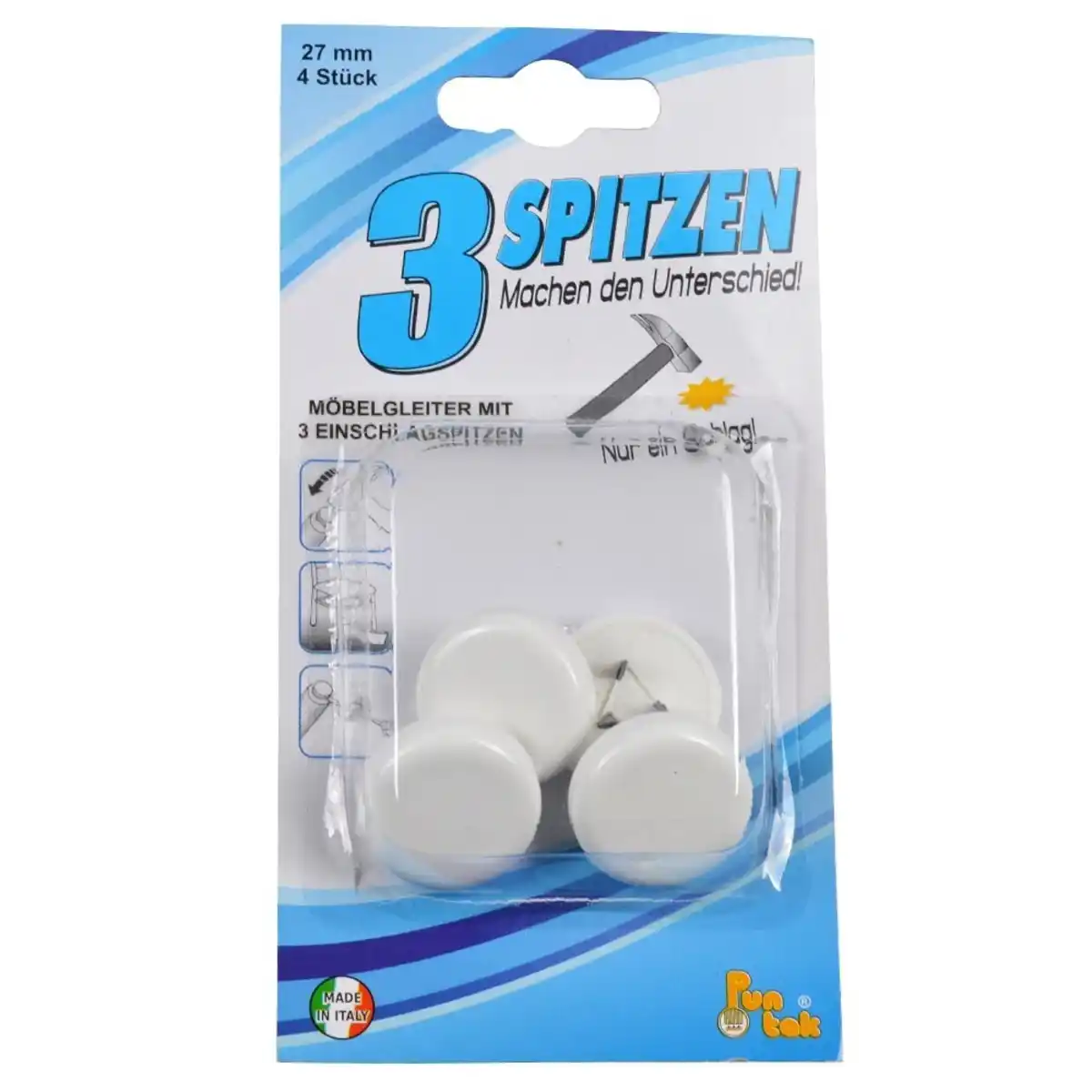 Bild 1 von Nagel Filzgleiter-Set 4 Stück 27 mm in Weiß