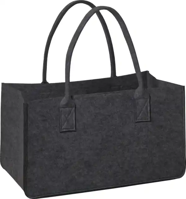Bild 2 von IDEENWELT Filztasche dunkelgrau