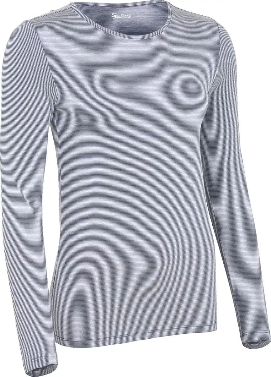 Bild 1 von IDEENWELT Thermo-Shirt blau/weiss gestreift Gr. L