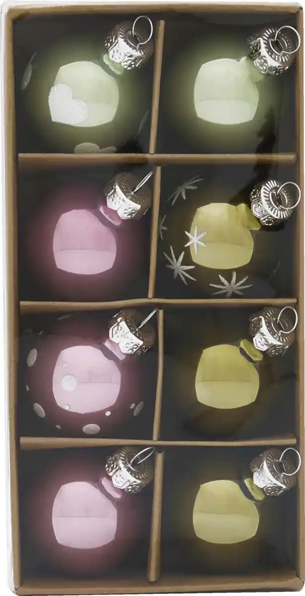 Bild 1 von DEKOWELT KUGELN MIT HERZEN 9ER BOX