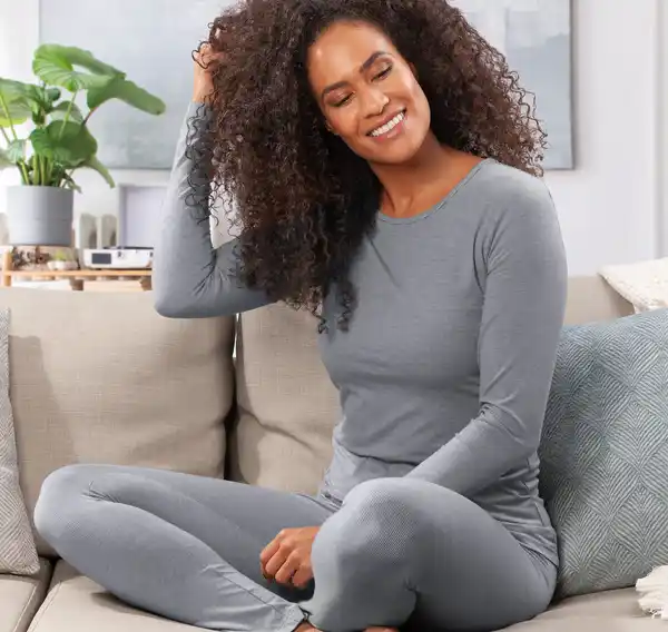 Bild 3 von IDEENWELT Thermo-Shirt blau/weiss gestreift Gr. L