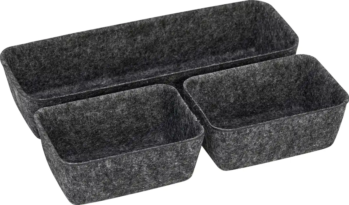 Bild 4 von IDEENWELT Filz-Organizer 5er-Set dunkelgrau