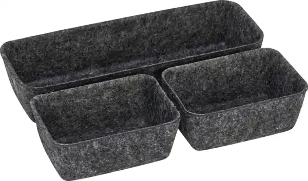 Bild 4 von IDEENWELT Filz-Organizer 5er-Set dunkelgrau