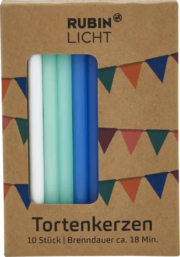 Bild 3 von RUBIN LICHT Tortenkerzen Sort. Gewellt & gedreht