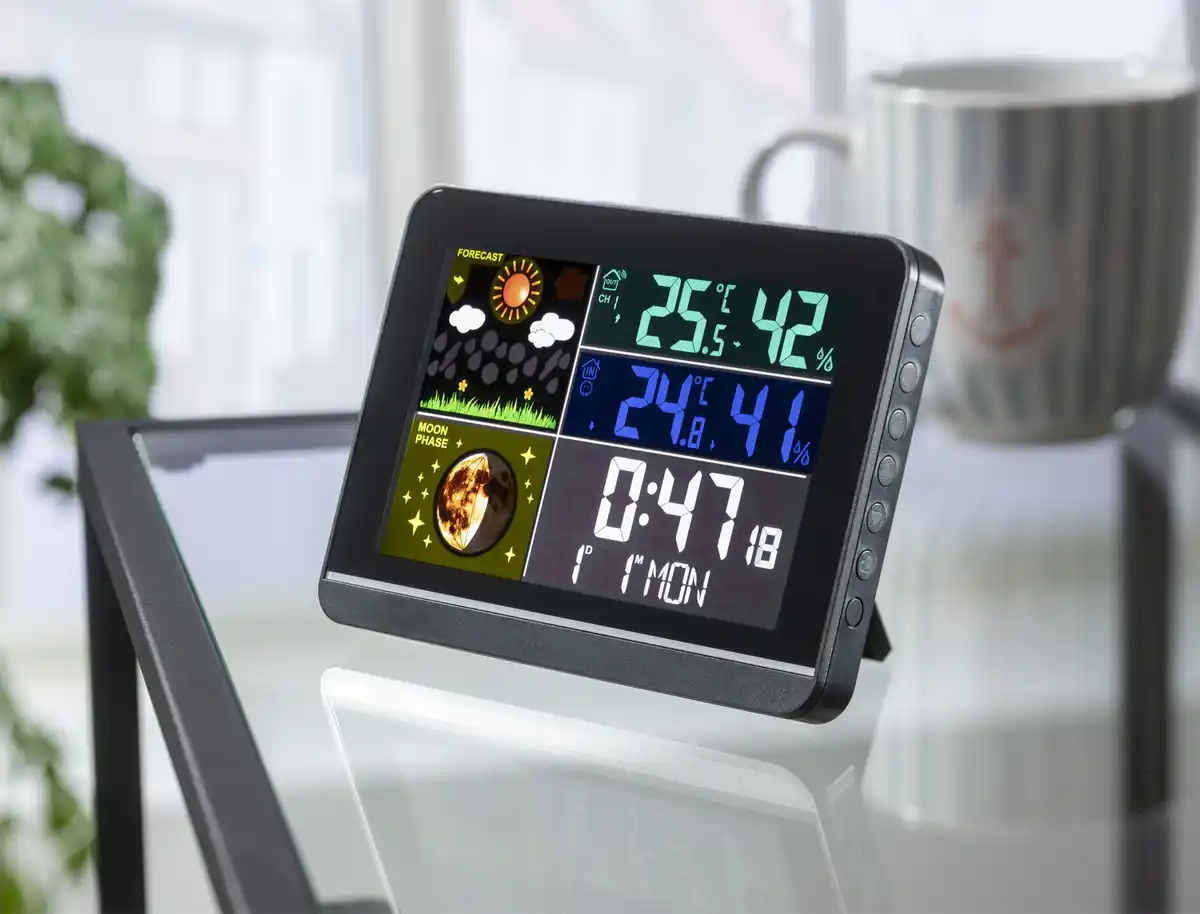 Bild 3 von IDEENWELT Funk-Wetterstation schwarz