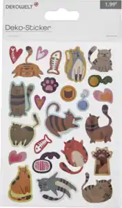 IDEENWELT STICKER GLÄNZENDE TIERE