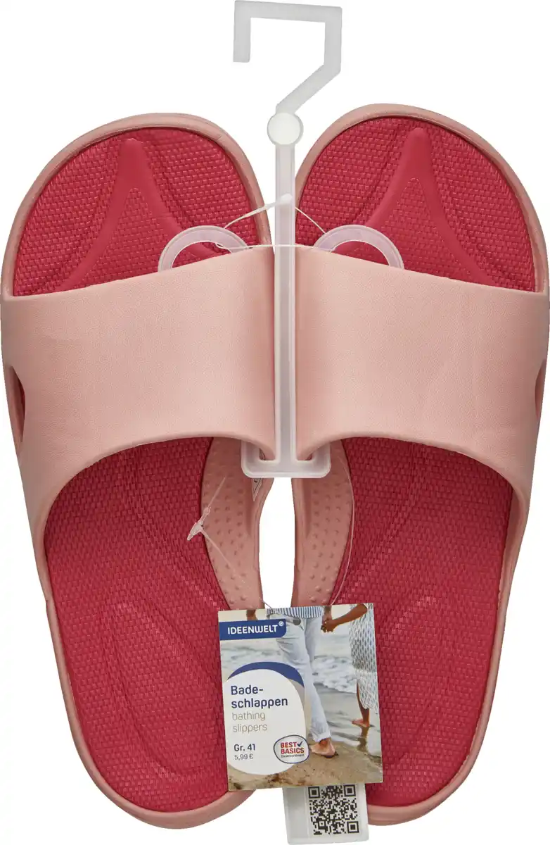 Bild 1 von IDEENWELT Badepantolette Gr. 39 rosa/pink
