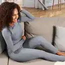 Bild 3 von IDEENWELT Thermo-Leggings gestreift Gr. L