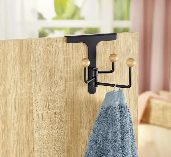 Bild 3 von IDEENWELT Drehbarer Türhaken schwarz