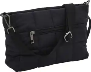 IDEENWELT Umhängetasche gesteppt schwarz