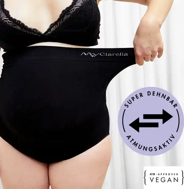 Bild 4 von MyClarella Schwangerschaftsunterwäsche The Bump Panty Gr. M, schwarz