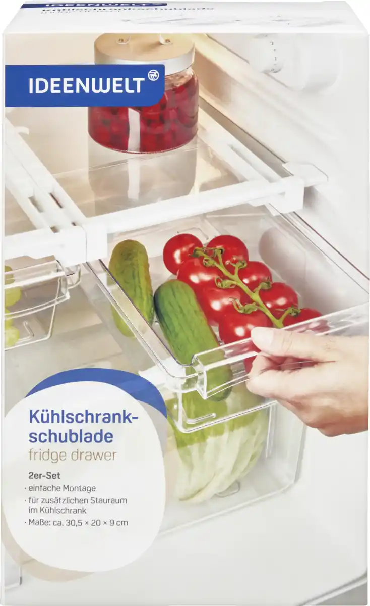 Bild 1 von IDEENWELT Kühlschrankschubladen 2er Set