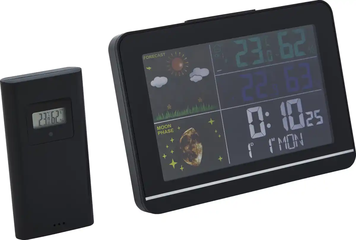 Bild 1 von IDEENWELT Funk-Wetterstation schwarz