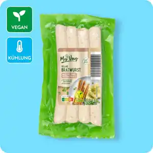 MYVAY / MEIN VEGGIE TAG Veggie-Würstchen, Bratwurst oder Wiener Art