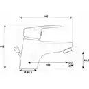 Bild 2 von WELLWATER Armatur »Pisa WT-EHM«, BxHxT: 15 x 20,1 x 9,5 cm, verchromt