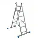 Bild 2 von Gerüstleiter mit Plattform, 3-in-1, klappbar, Tragfähigkeit 150 kg, Aluminium