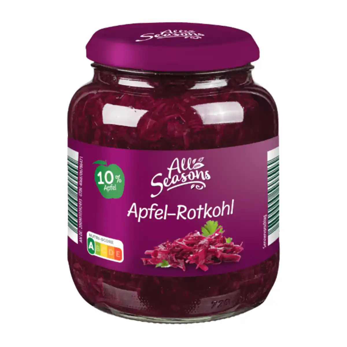 Bild 1 von ALL SEASONS Apfel-Rotkohl 680g