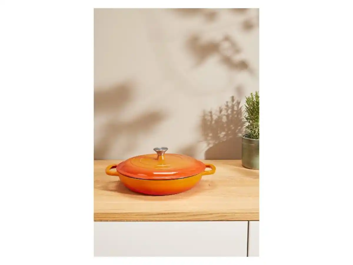 Bild 2 von SILVERCREST® Gusseisenservierpfanne ⌀ 30cm / 3,7 Liter (Orange)