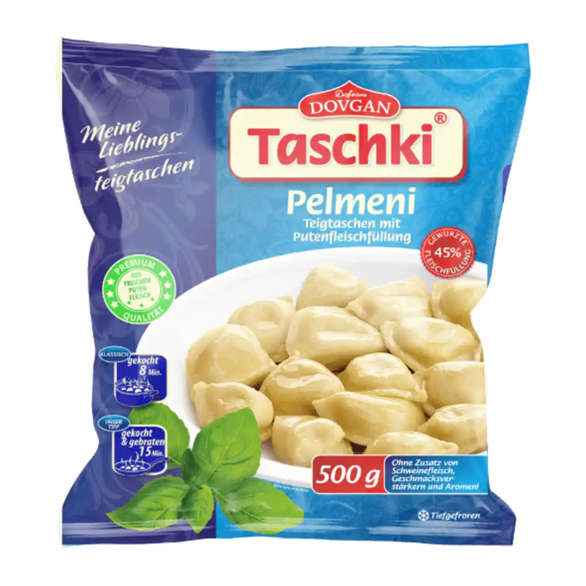 Bild 1 von DOVGAN Taschki Pelmeni Putenfleisch 500g