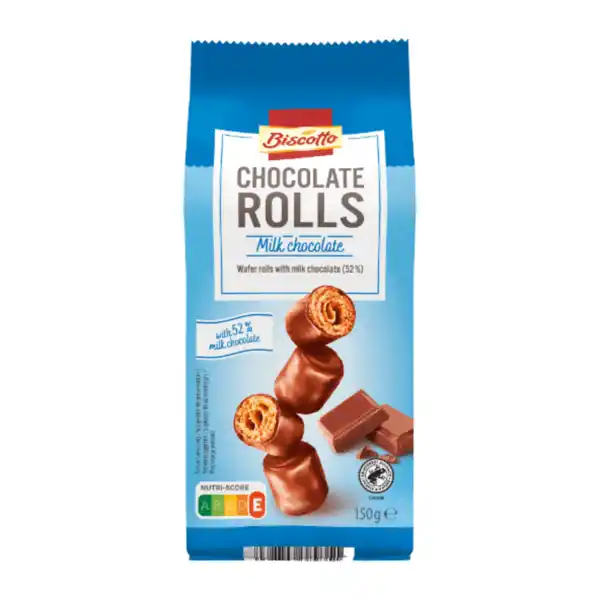 Bild 2 von BISCOTTO Schokoröllchen 150g