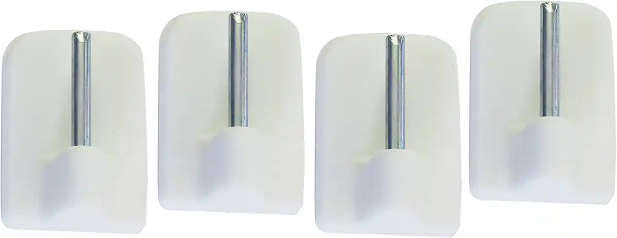 Bild 1 von Gardinia Klebehaken weiß, 4 Stück