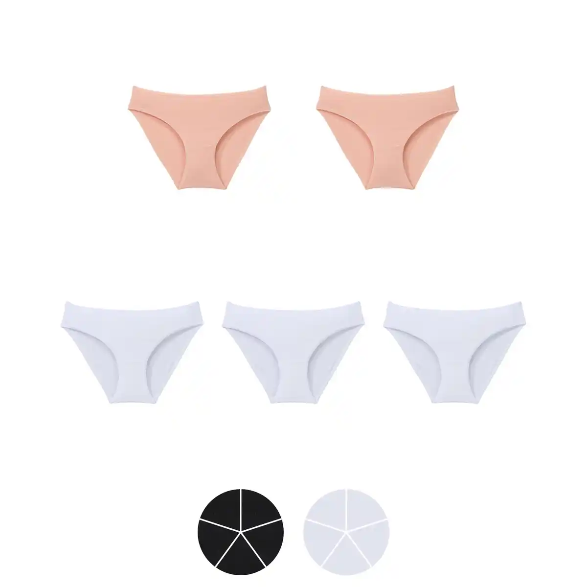 Bild 1 von UP2FASHION BASICS Damen Slips 5er-Pack