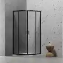Bild 1 von Runddusche 'Paola' schwarz 90 x 90 x 190 cm